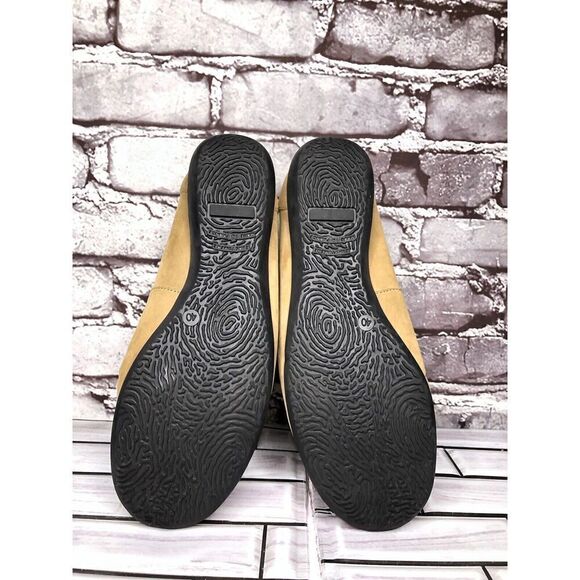 Aquitaine Brown Leather Perforated Ballet Flats Round Toe Shoes Women Sz 40EU/9M - Picture 7 of 16